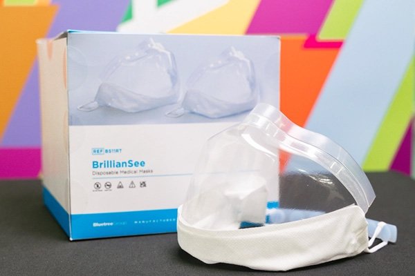 BrillianSee Transparent Medical Mask Box and Mask