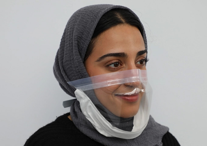 BrillianSee Transparent Medical Mask Angled Profile