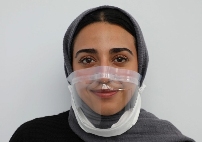 BrillianSee Transparent Medical Mask Front Profile