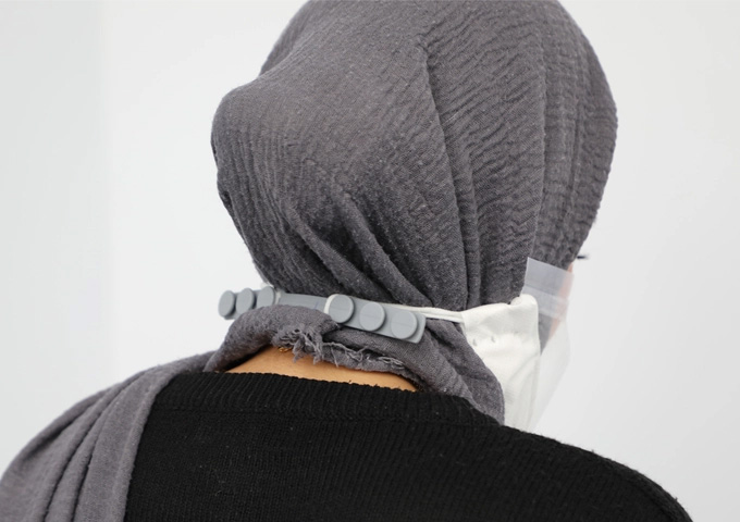 BrillianSee Transparent Medical Mask Rear Profile