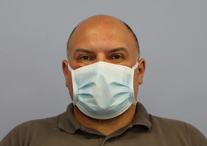 Obisk Type IIR Tie Back Surgical Mask Front Profile