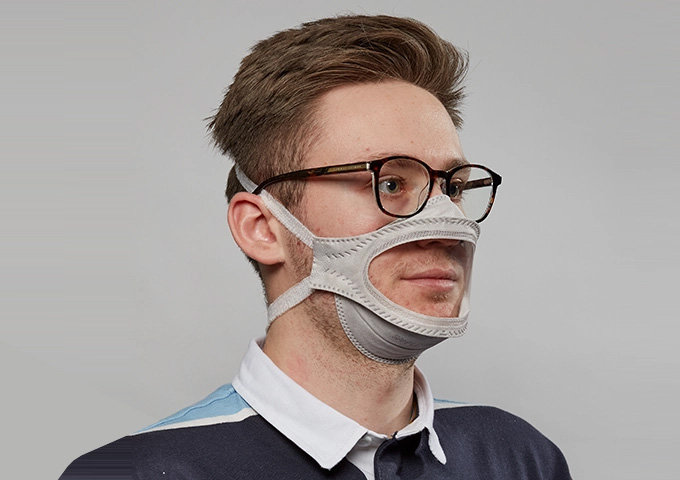 Visib Transparent Medical Mask Angled Profile