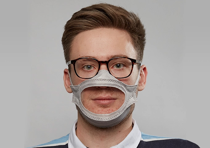 Visib Transparent Medical Mask Front Profile