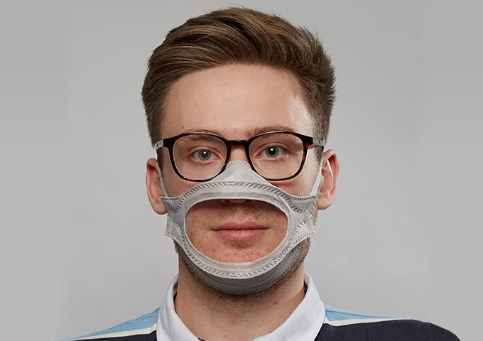 Visib Transparent Medical Mask Front Profile