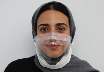 BrillianSee Transparent Medical Mask Front Profile