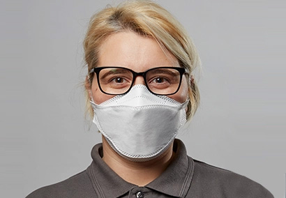 Invisib Disposable FFP3 NR Filtering Half Mask Front Profile